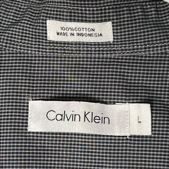 Calvin Klein button-down long sleeve top size large - Picture 4 of 6